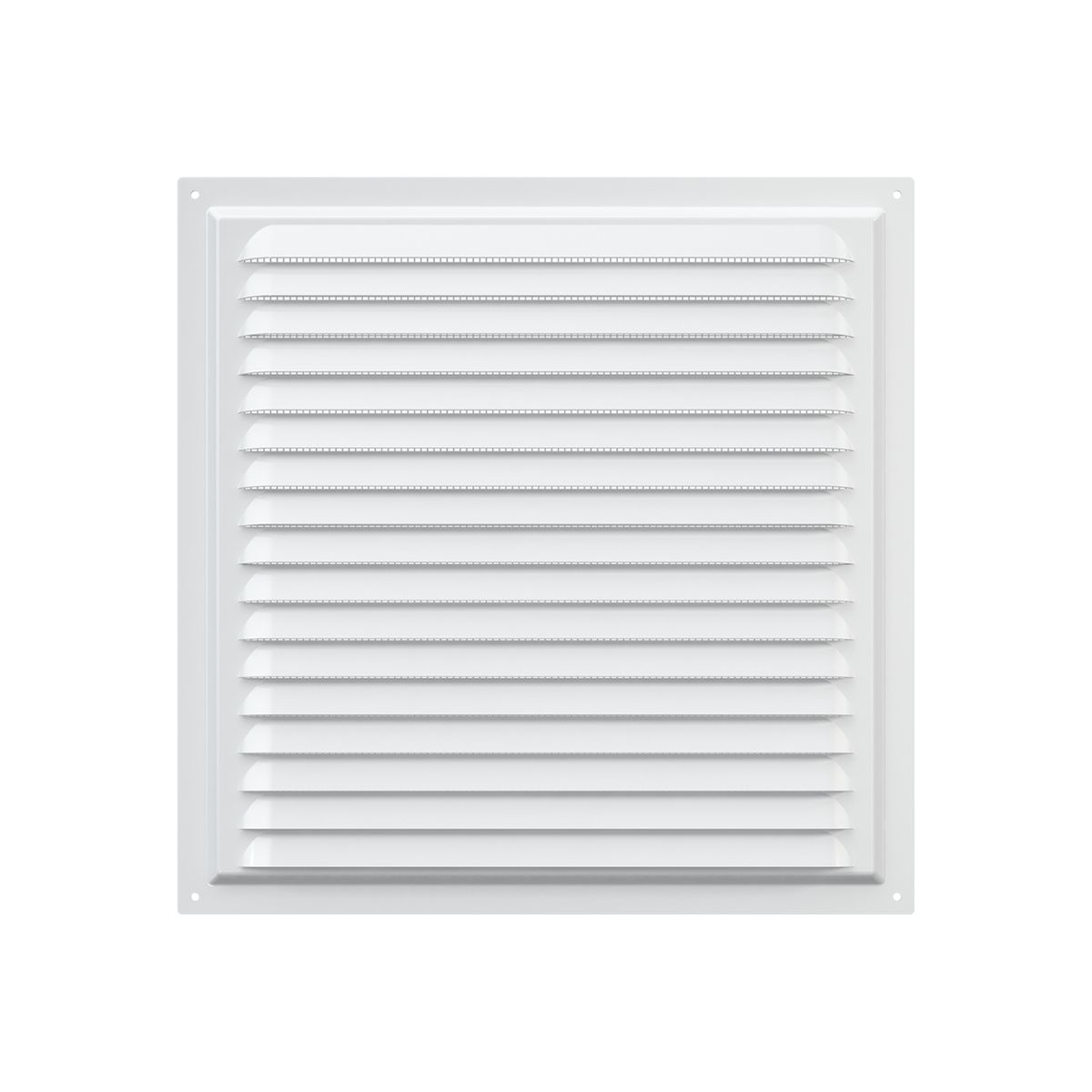ERA - Rejilla de Ventilación 12x12cm  Acero Galvanizado Polimero Blanco