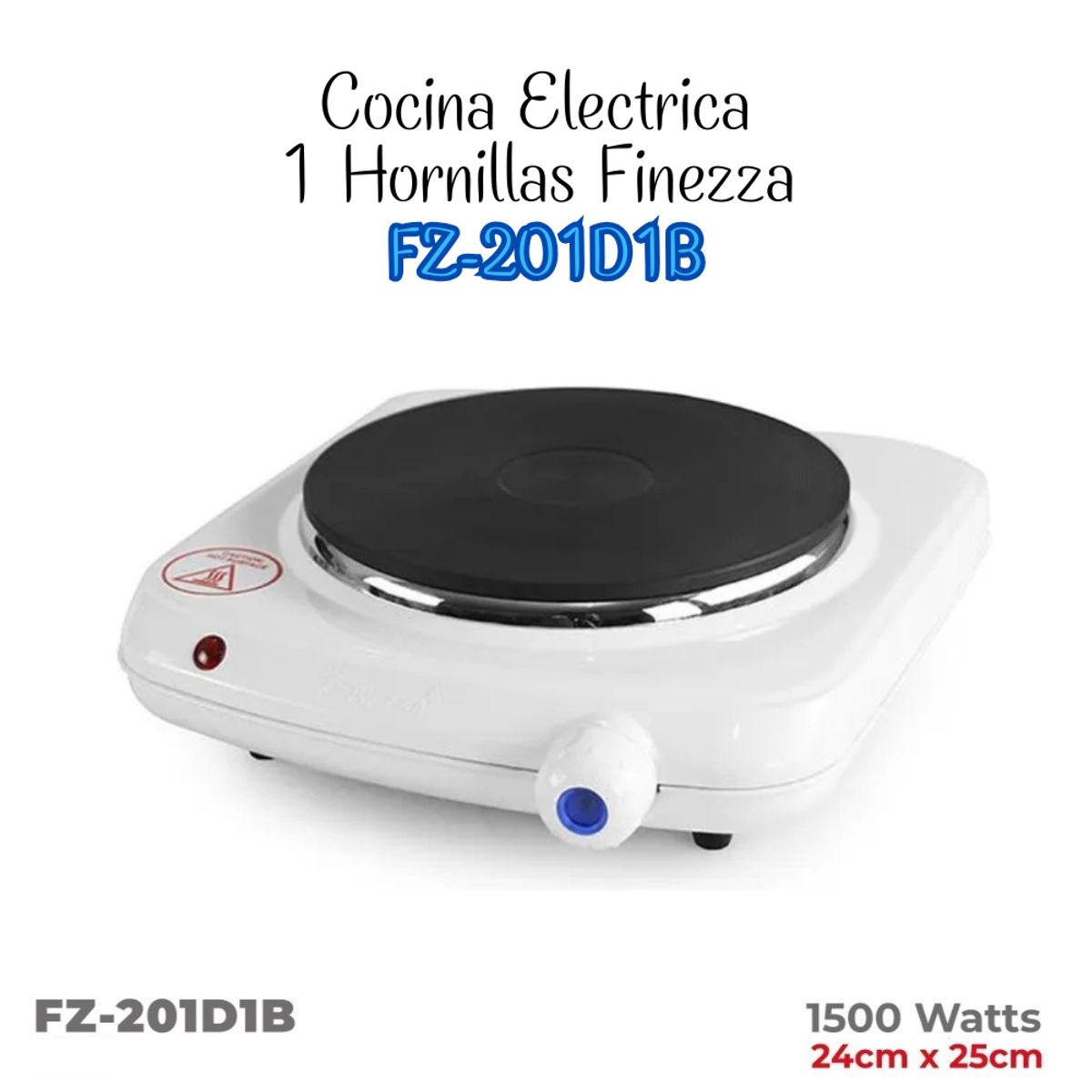 FINEZZA - Cocina Eléctrica Finezza de 1 Hornilla FZ-201D1B