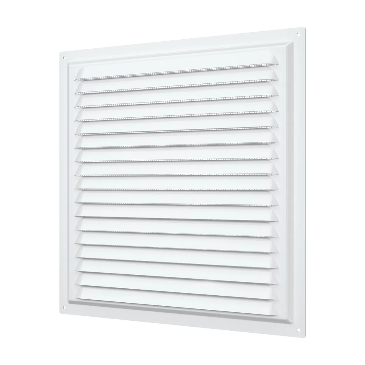 ERA - Rejilla de Ventilación 15x15cm Acero Galvanizado Polimero Blanco