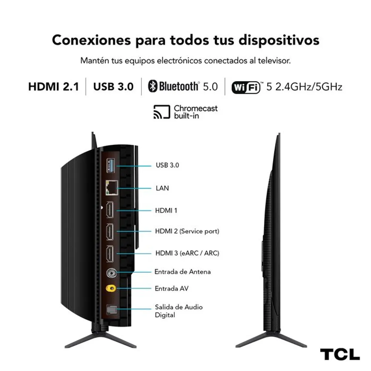 TCL - Televisor TCL QLED 75 UHD 4K Smart TV 75T6C