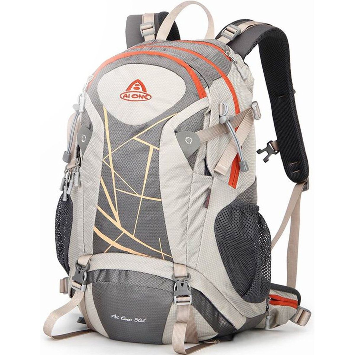 GENERICO - Mochila Outdoor Trekking de 30 Litros (Plomo) - AI ONE