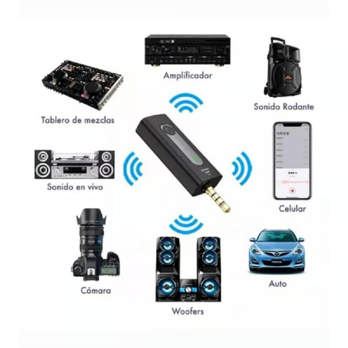 OEM - Micrófono Inalámbrico Solapero K35 Plug And Play hasta 20m