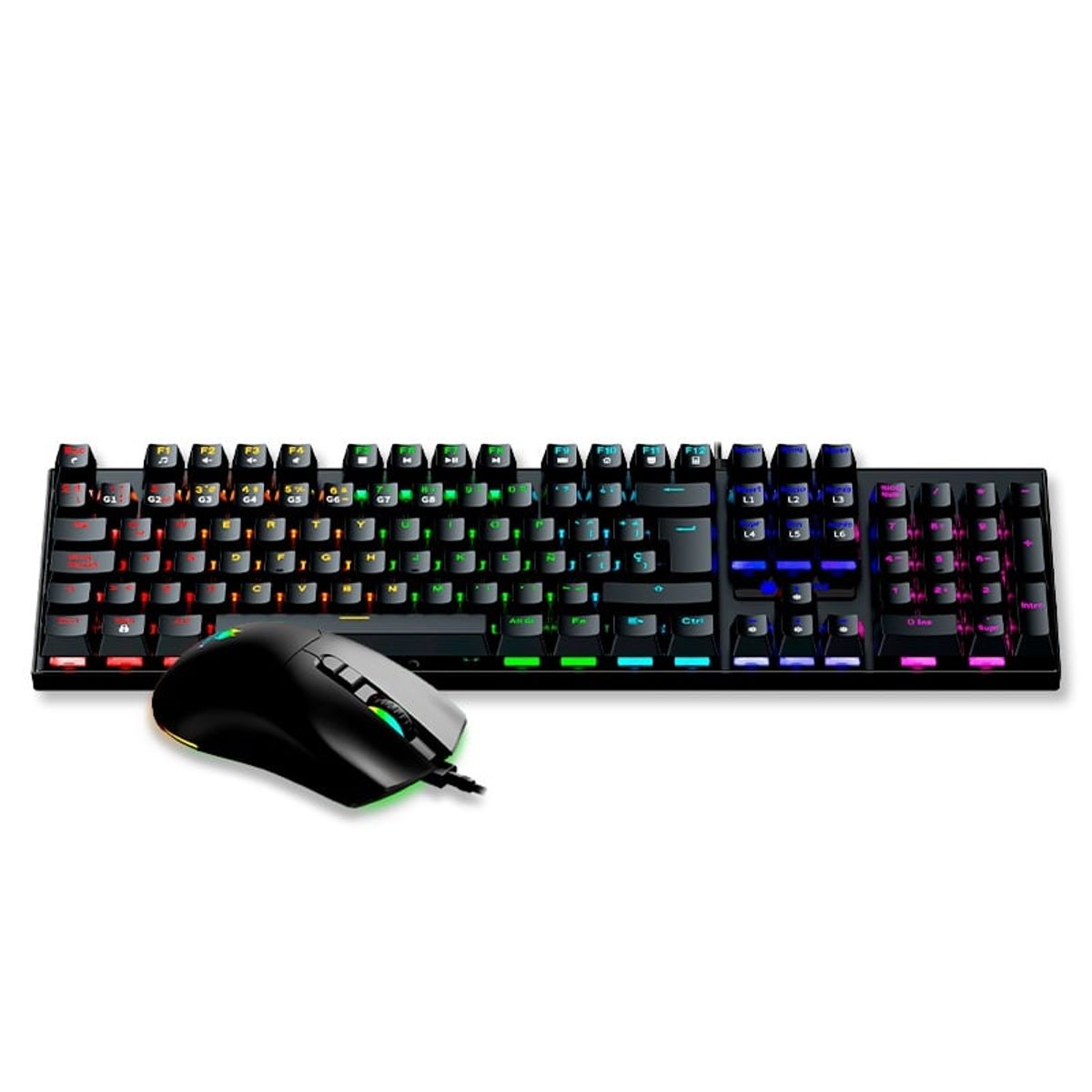 ANTRYX - KIT GAMING ANTRYX GC-3100 BLACK TECLADO SWITCH BLUE Y MOUSE