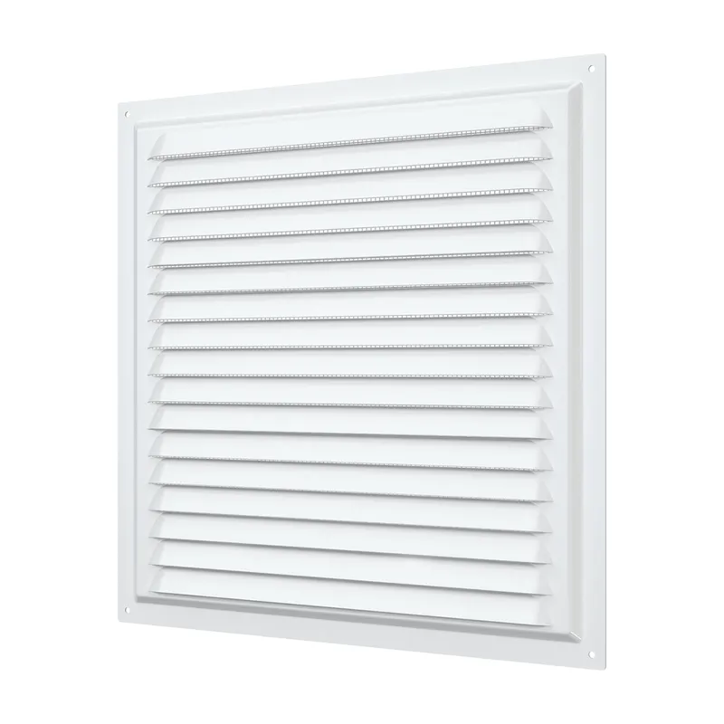 ERA - Rejilla de Ventilación 20x20cm Acero Galvanizado Polimero Blanco