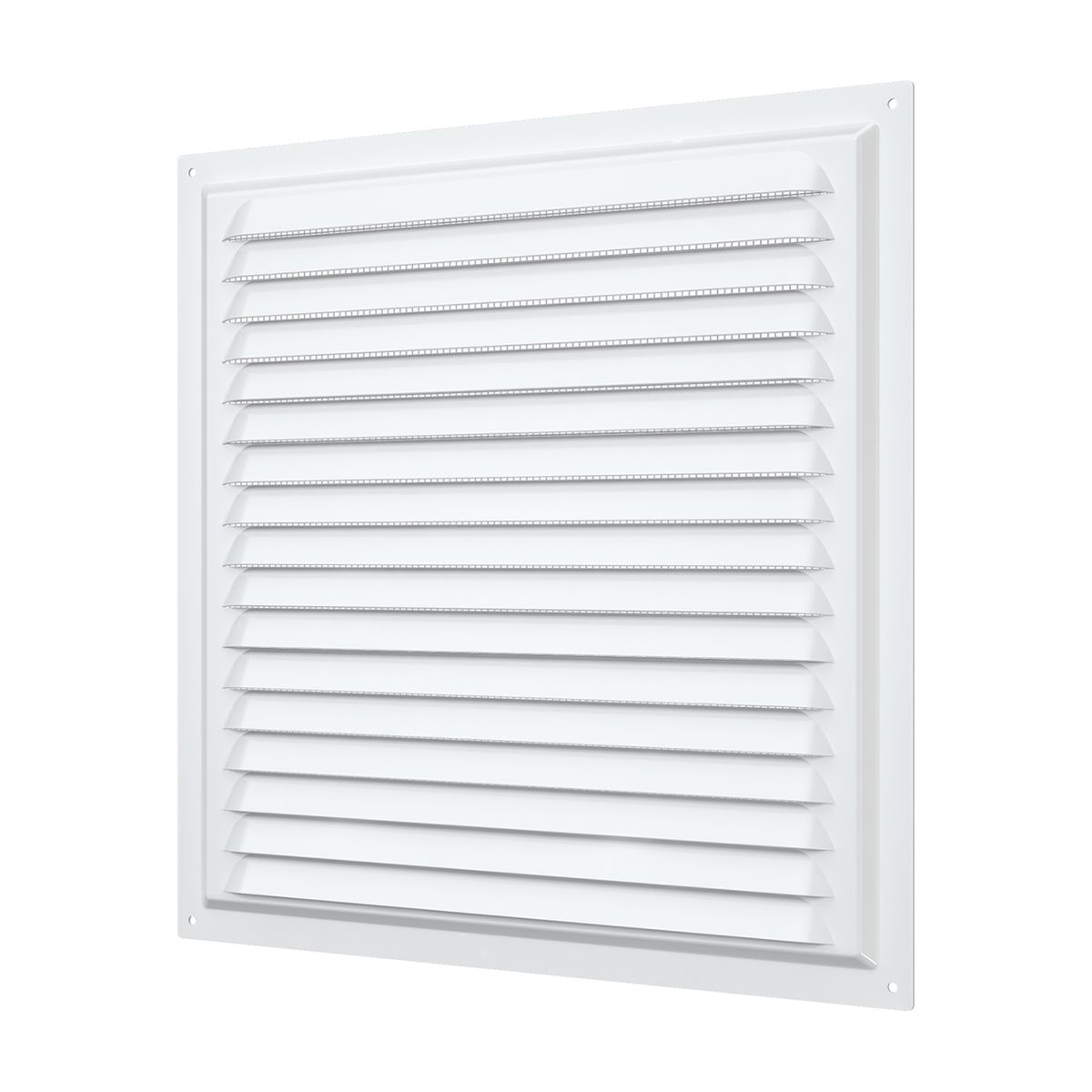 ERA - Rejilla de Ventilación 25x25cm Acero Galvanizado Polimero Blanco