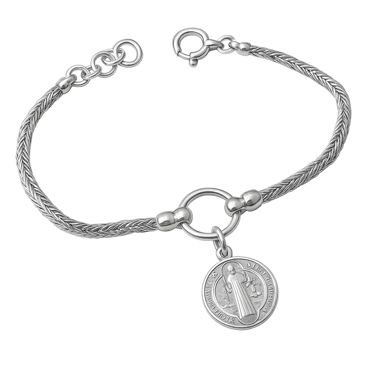 GENERICO - Pulsera San Benito Mujer Plata