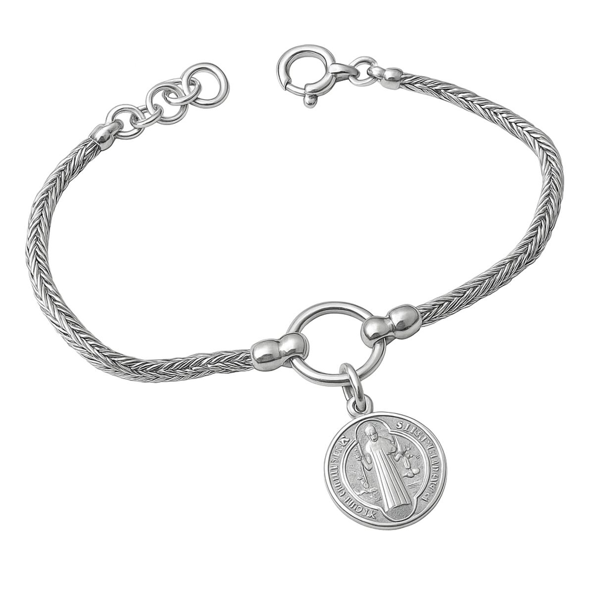 GENERICO - Pulsera San Benito Mujer Plata