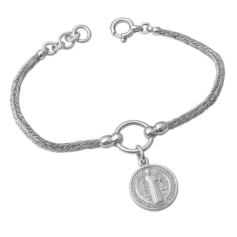 GENERICO - Pulsera San Benito Mujer Plata