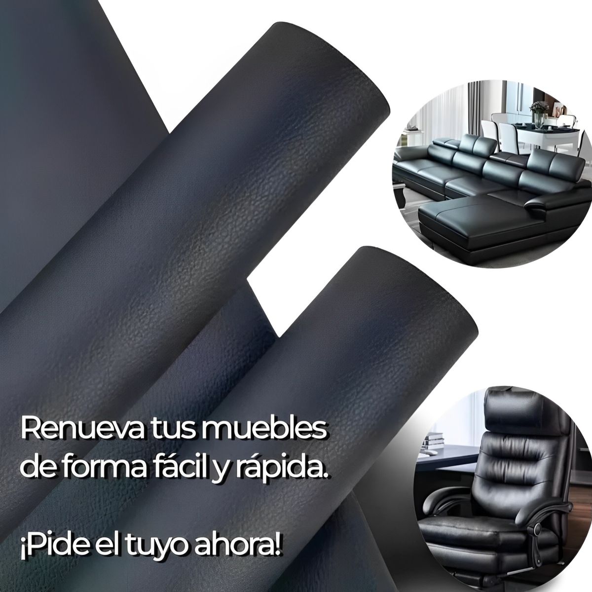 GENERICO - Parche de Reparación de Cuero Adhesivo - Pack X2 Unidades