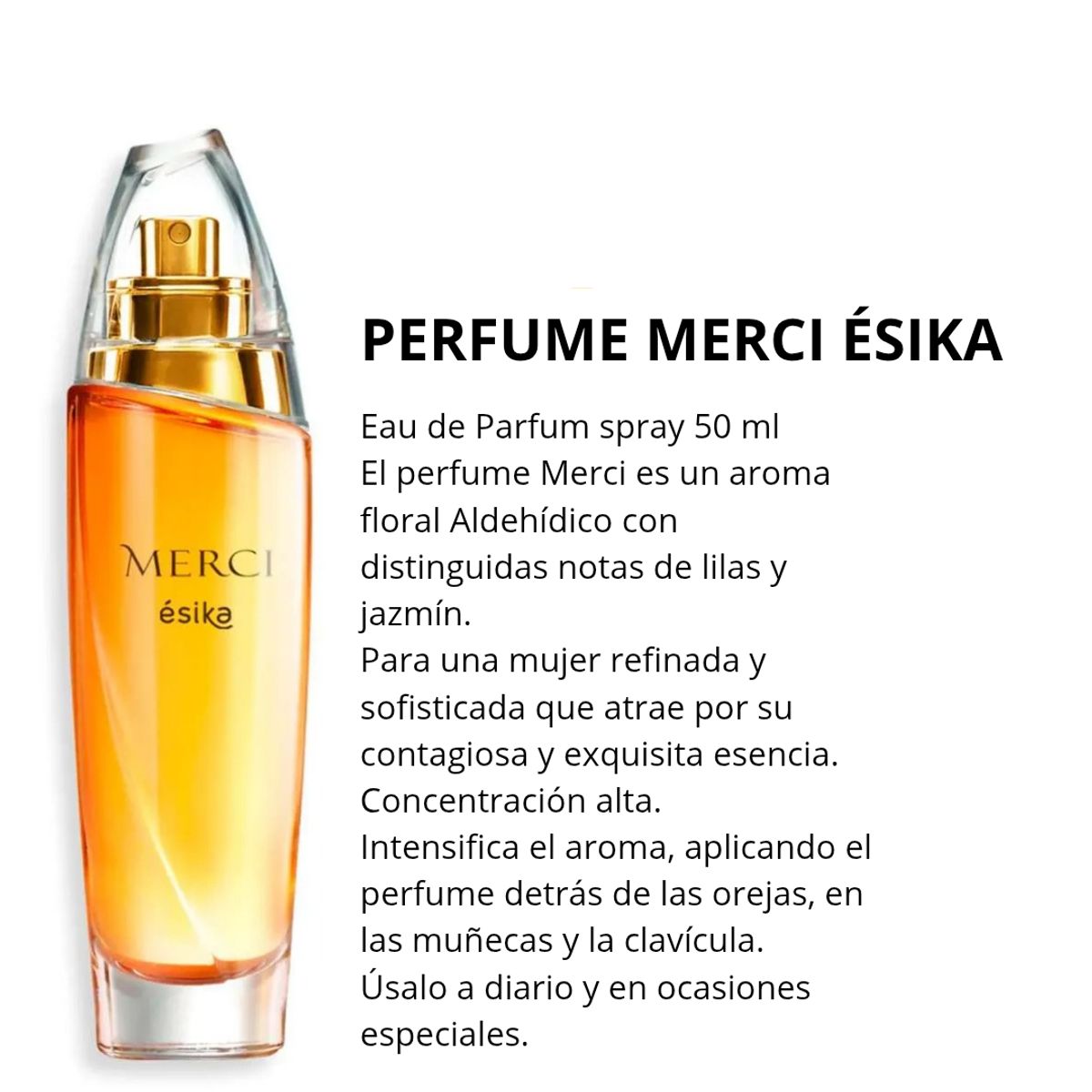 Esika - Perfume merci + fiori ésika spray 50 ml c/u