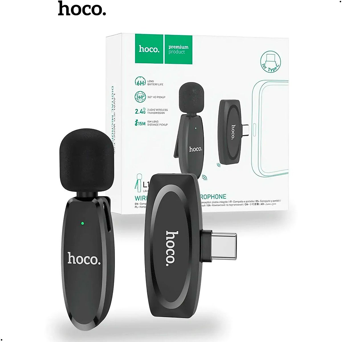 HOCO - Micrófono Hoco L15 Inalámbrico Tipo C Microfono