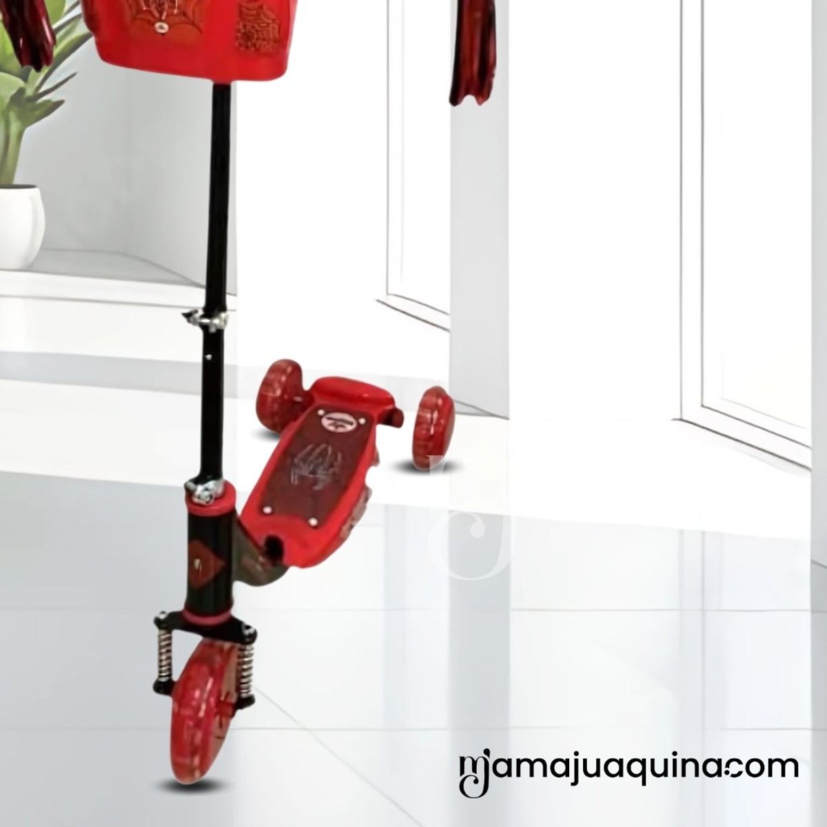 KIDS - Scooter para Niños con Kit de Protección «FUNNY RIDE» Red