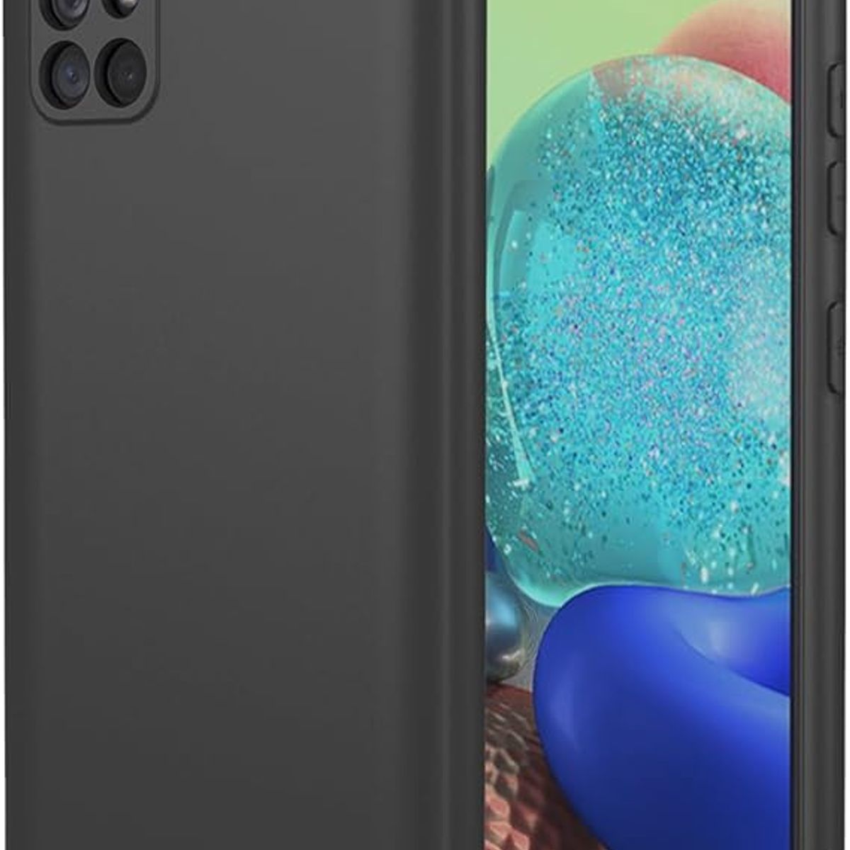 GENERICO - Case Protector para Samsung A51 Silicona Negro