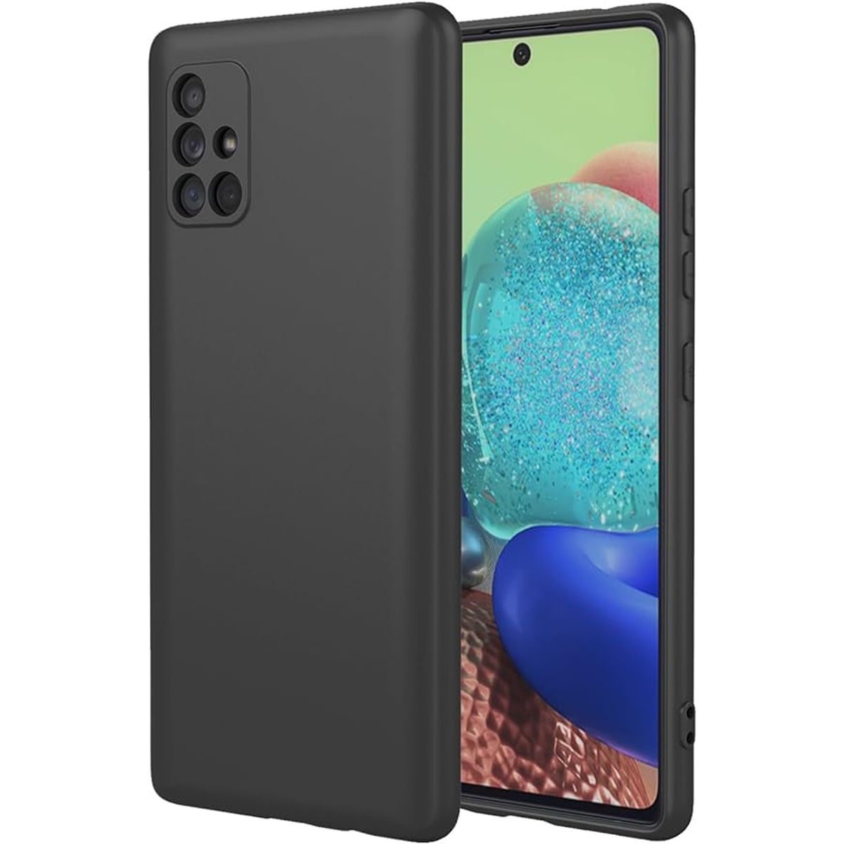 GENERICO - Case Protector para Samsung A51 Silicona Negro