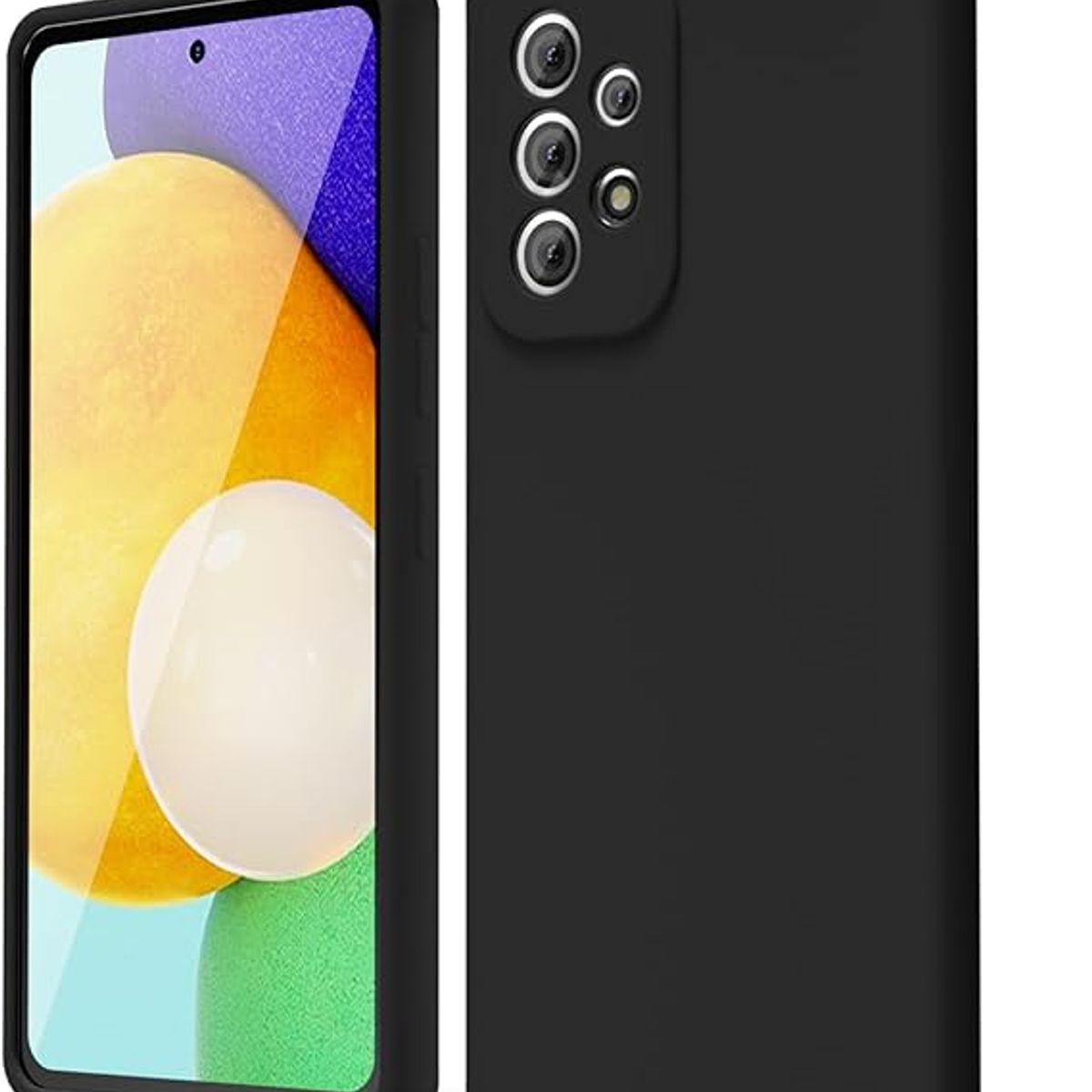 GENERICO - Case Protector para Samsung A52 Silicona Negro