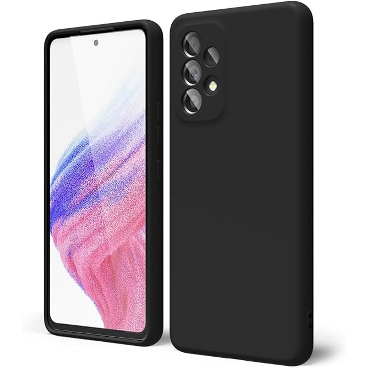 GENERICO - Case Protector para Samsung A53 5G Silicona Negro