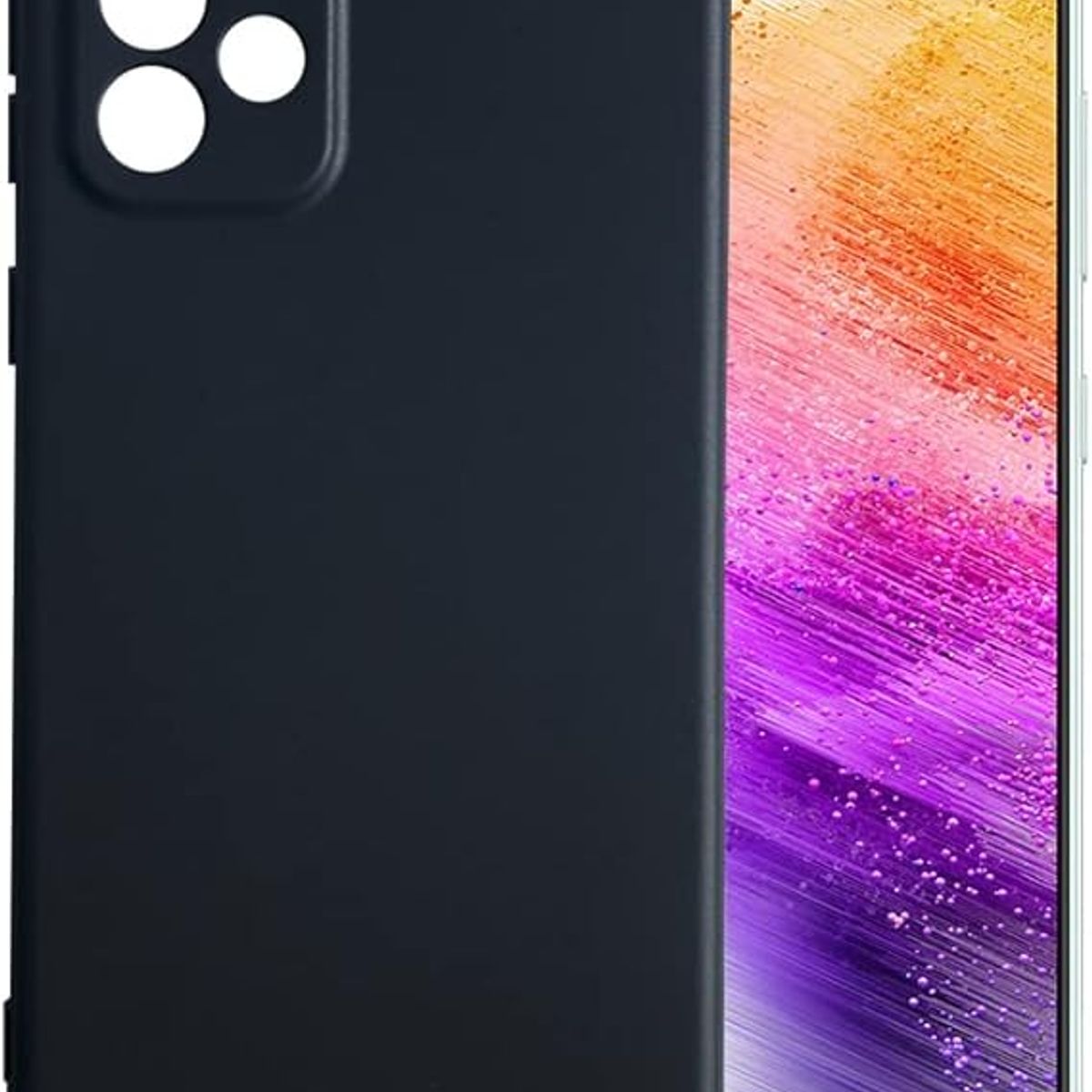 GENERICO - Case Protector para Samsung A73 Silicona Negro