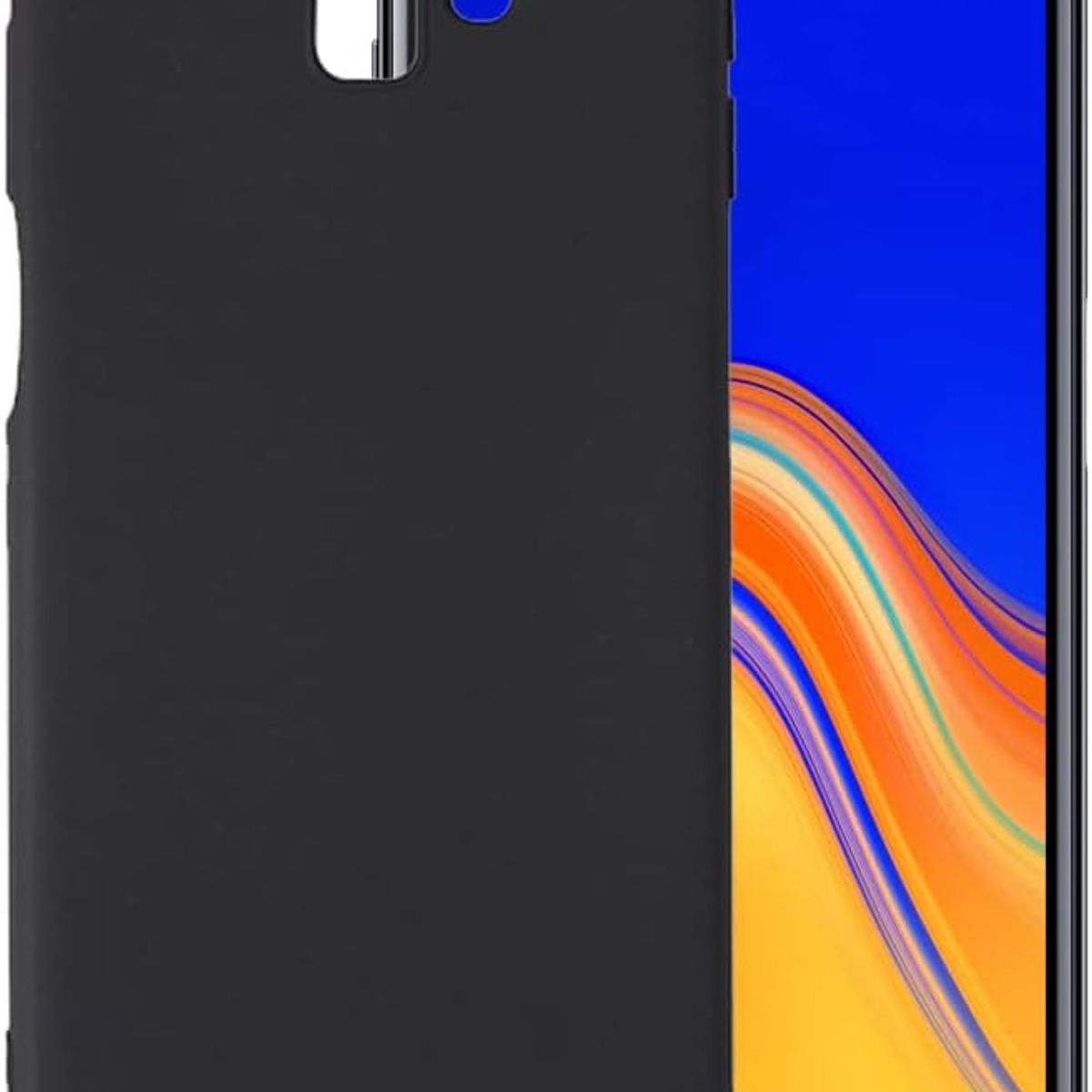 GENERICO - Case Protector para Samsung J6 Plus Silicona Negro