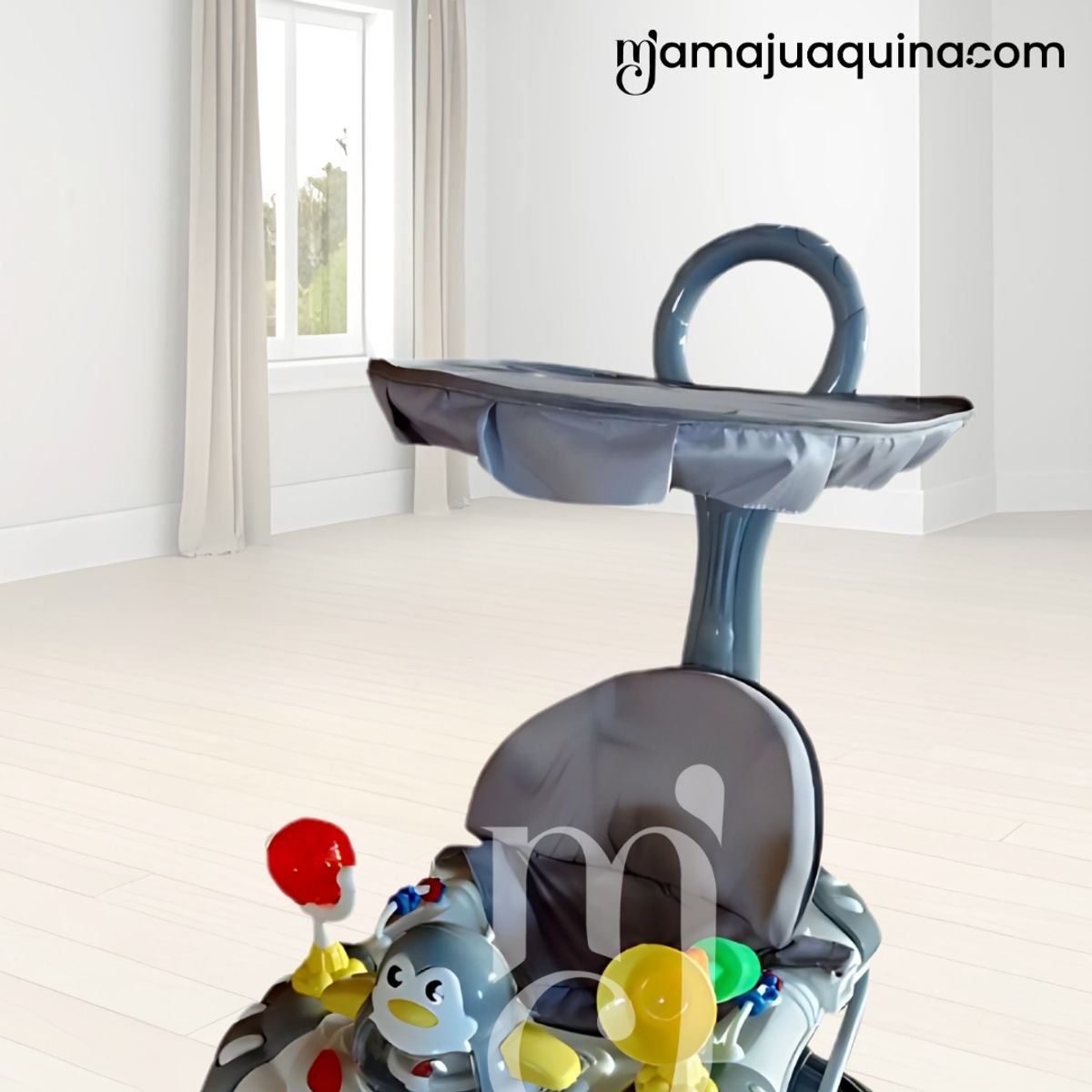 CONFORT - Andador con Tablero Musical «HAPPY PENGUIN» Gray