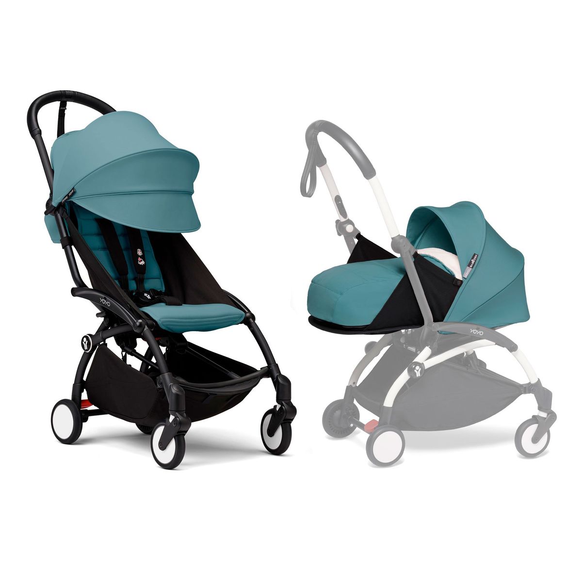 STOKKE - COCHE STOKKE YOYO³ COMPLETO CHASIS NEGRO NEWBORN