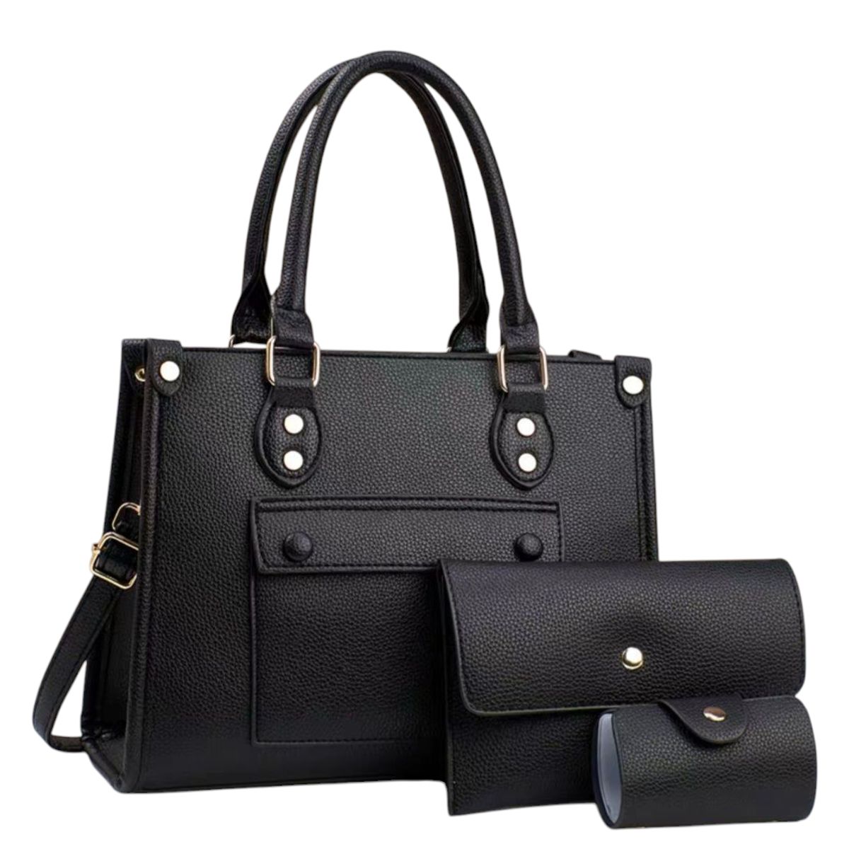 GENERICO - Cartera de Mano 3 piezas Morral cuero Pu mujer