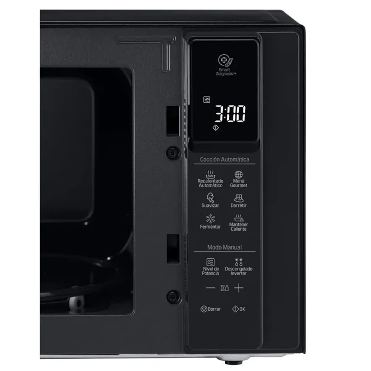 LG - Horno Microondas 25 litros con EasyClean Black LG MH6596DIR