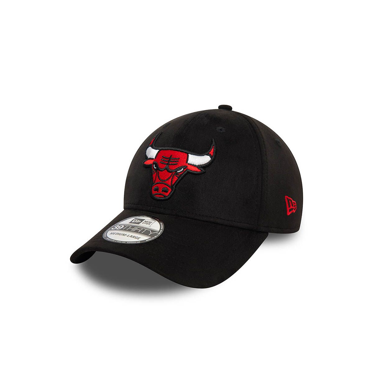 NEW ERA - Gorra 39Thirty NBA Chicago Bulls NBA Faux Suede Black