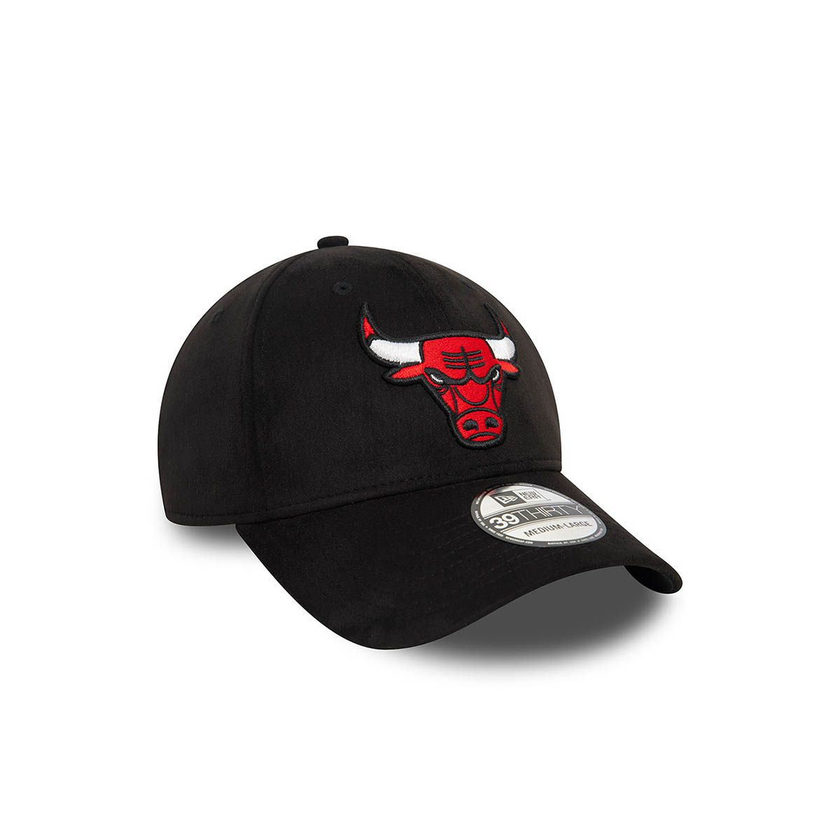 NEW ERA - Gorra 39Thirty NBA Chicago Bulls NBA Faux Suede Black