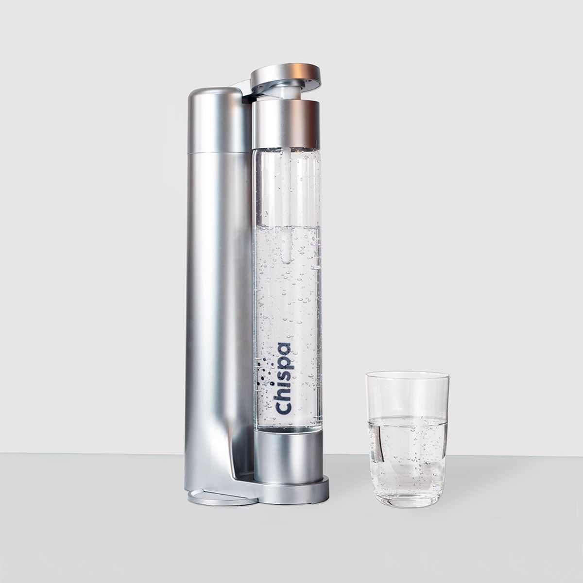 EDEN - Máquina Gasificadora portátil de agua y bebidas CHISPA Plateado