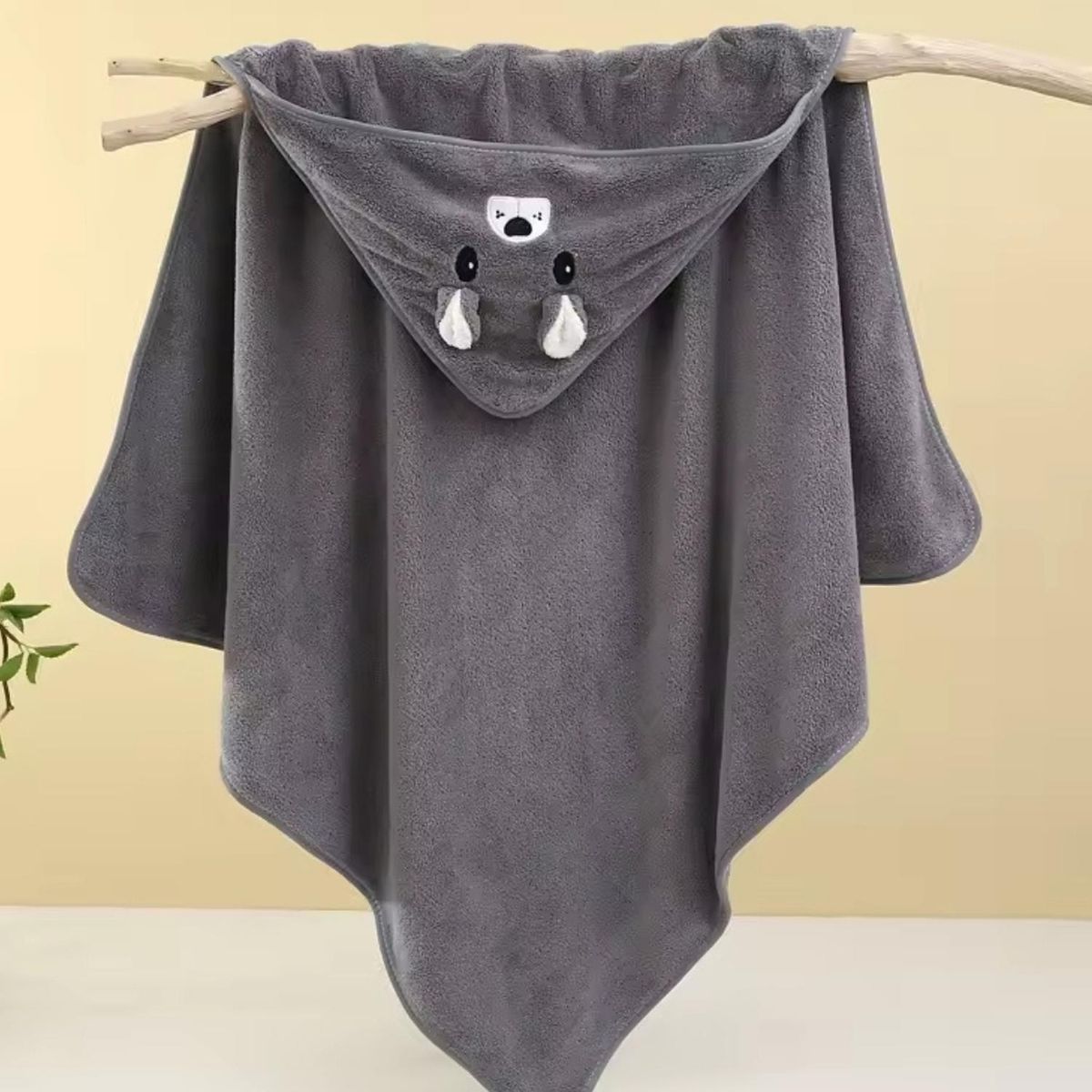 GENERICO - Toalla baño bebé - Plomo