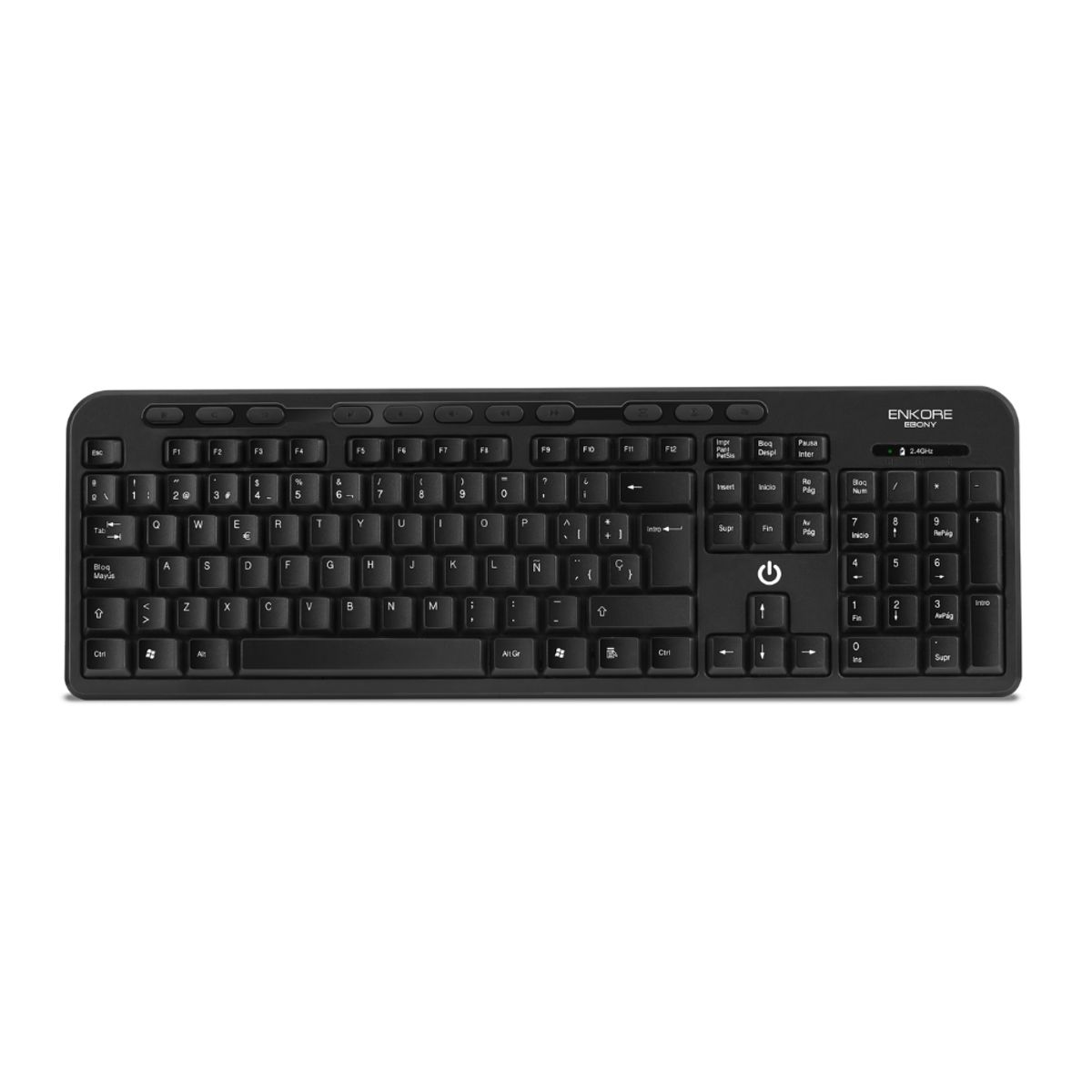 ENKORE - Combo Teclado y Mouse Inalámbrico - Ebony ENK T800 - Enkore