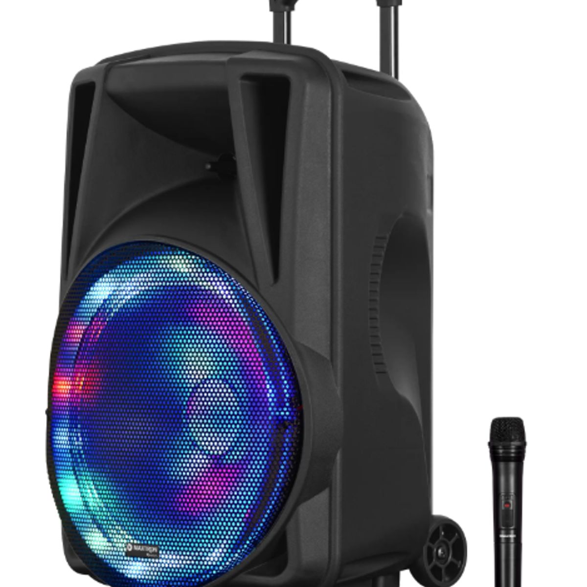 MAXTRON - Parlante AVALON 12  MX113-V LUZ LED Roller Speaker BT 1VHF FM MAXTRON