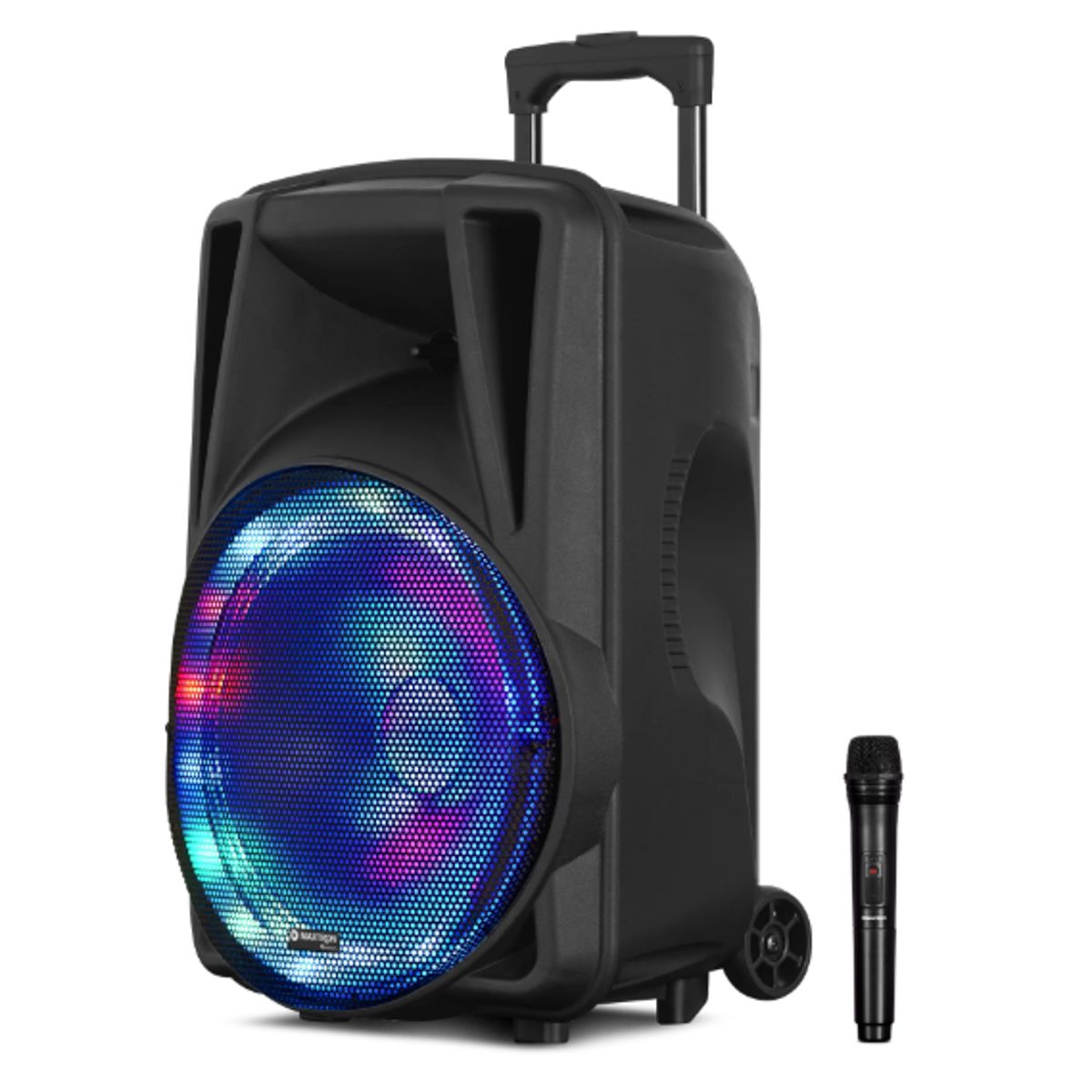 MAXTRON - Parlante AVALON 12  MX113-V LUZ LED Roller Speaker BT 1VHF FM MAXTRON