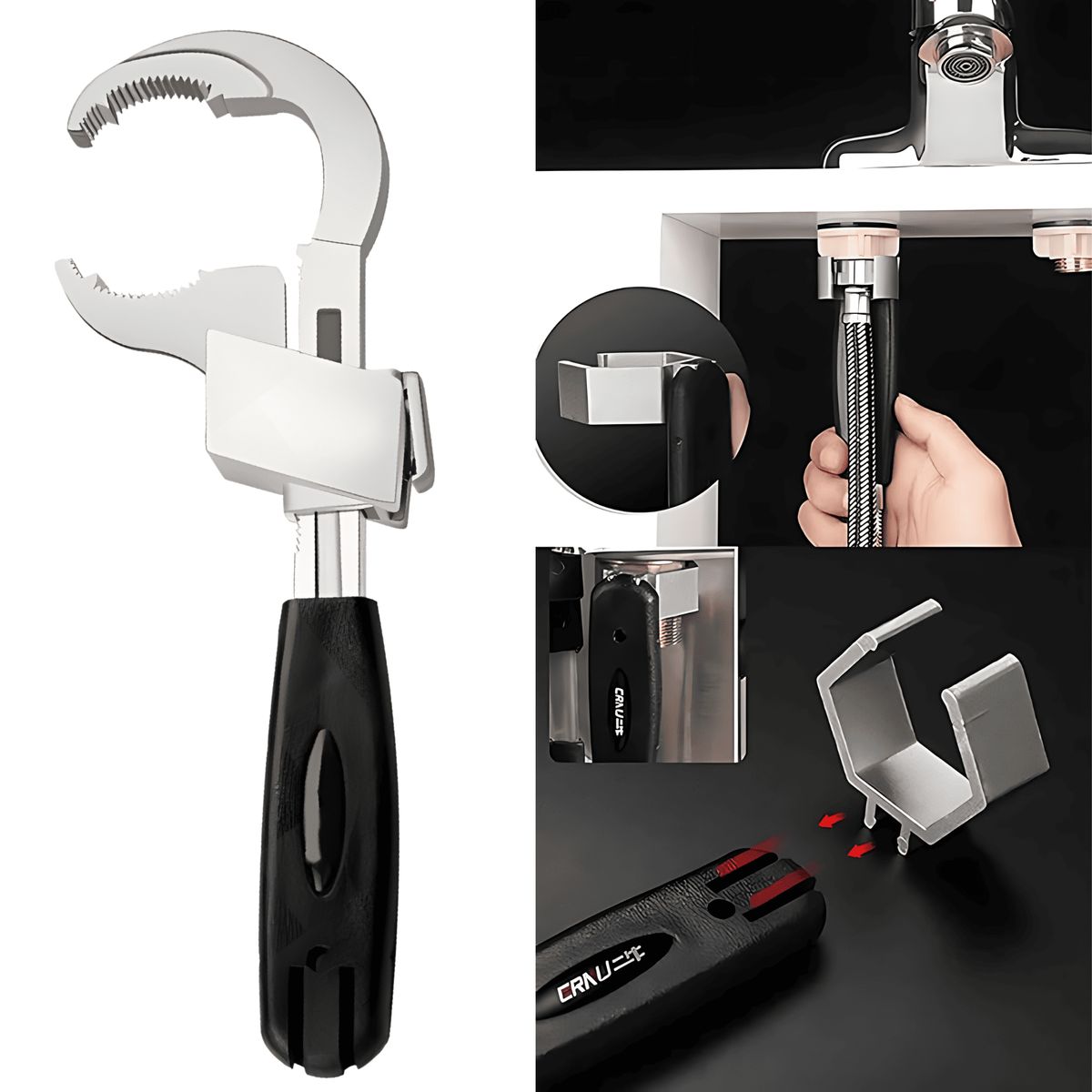 ROSH - Adaptador Multifuncional + Llave de Gasfitería Premium