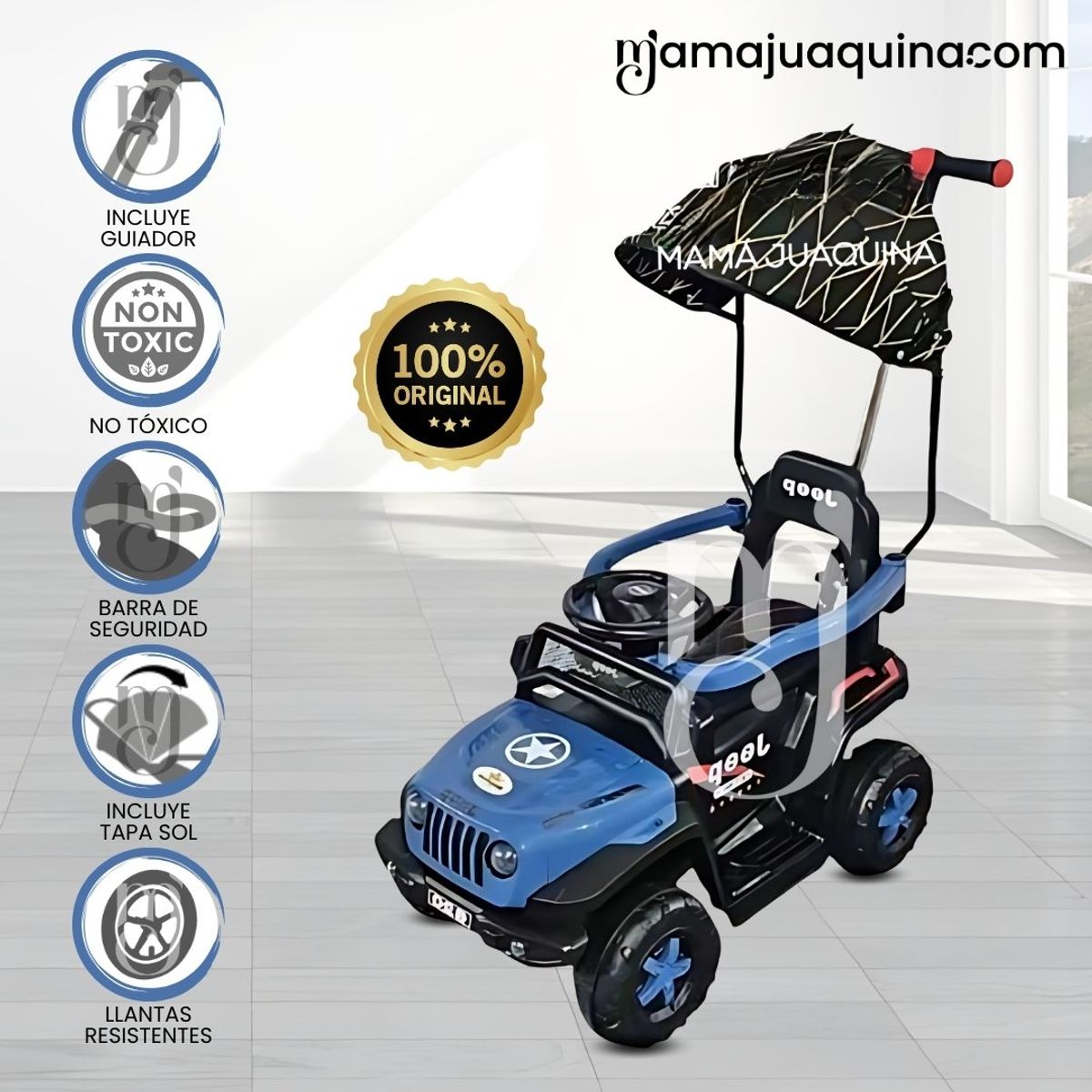 Baby - Correpasillo Guiador Jeep «ATV STAR» Blue