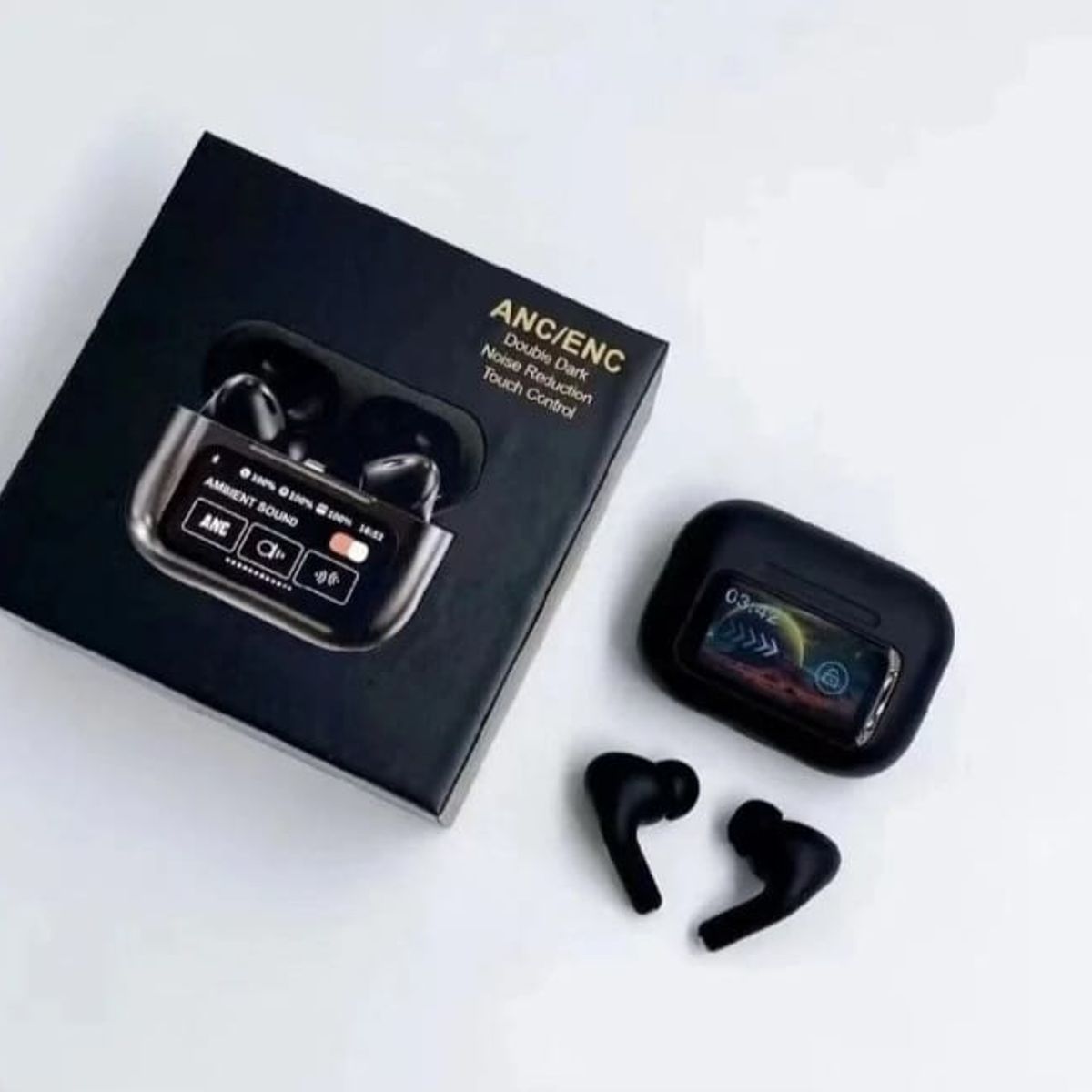 GENERICO - Audifono inalambrico Pantalla Tactil A9 PRO ANC  ENC TOUCH CONTROL