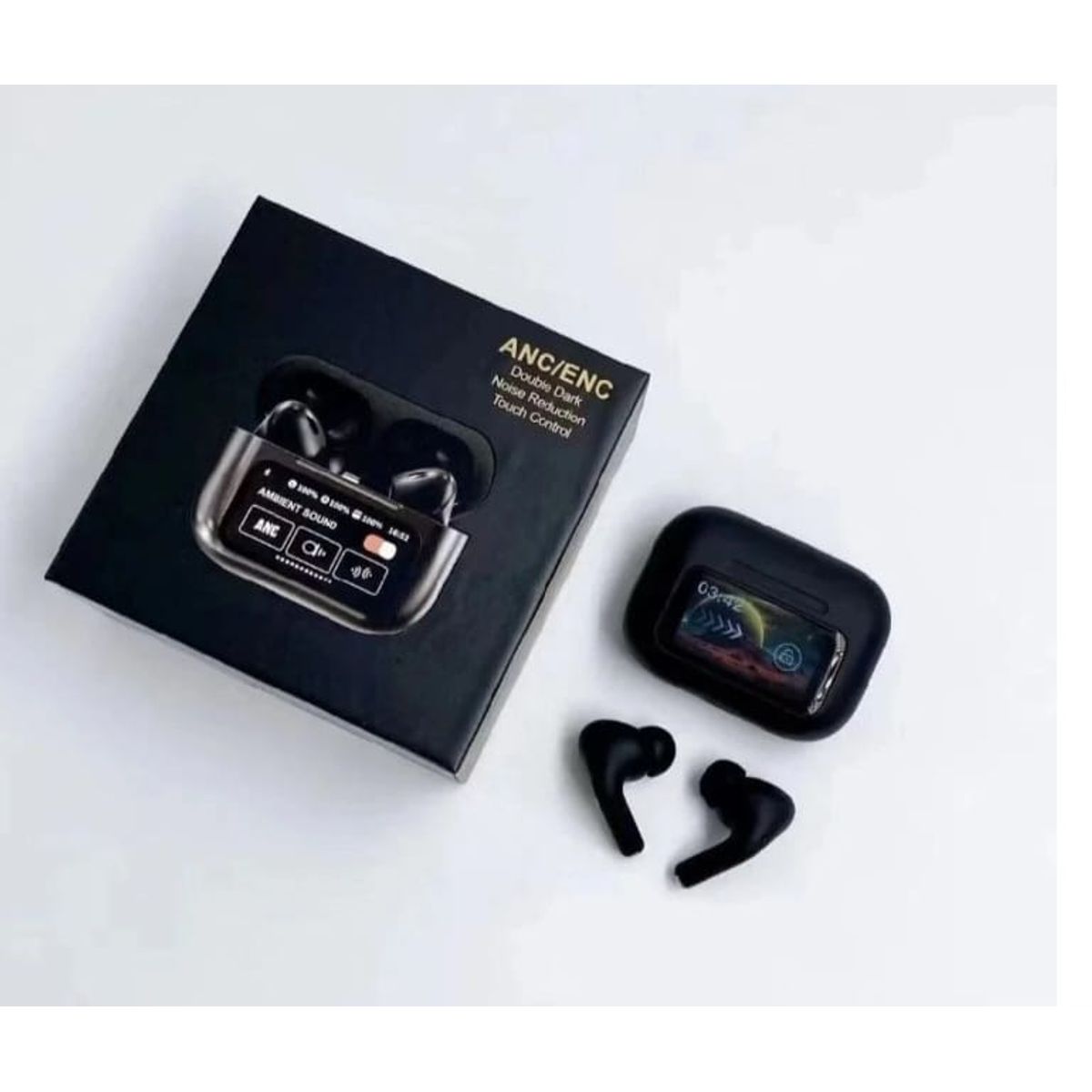 GENERICO - Audifono inalambrico Pantalla Tactil A9 PRO ANC  ENC TOUCH CONTROL