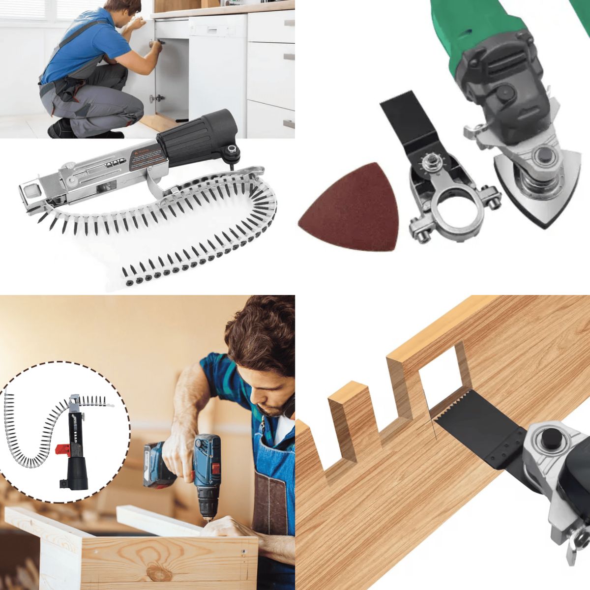 ROSH - Combo de Adaptadores Multifuncional + Pistola de Clavos