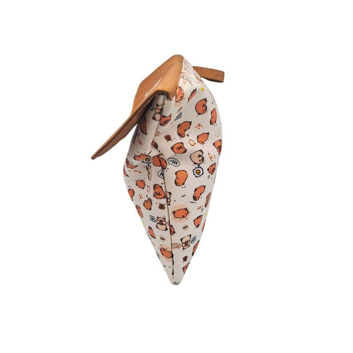 GENERICO - Cartera de Mano Capibara Marrón Claro