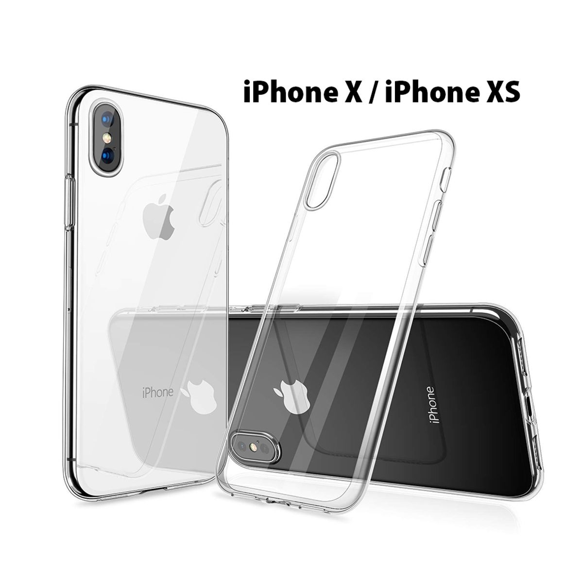 GENERICO - Funda Transparente Case iPhone X  XS