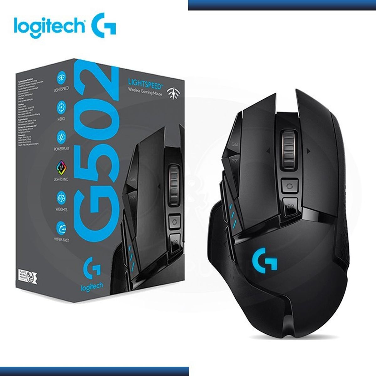 LOGITECH - MOUSE LOGITECH G502 LIGHTSPEED WIRELESS BLACK