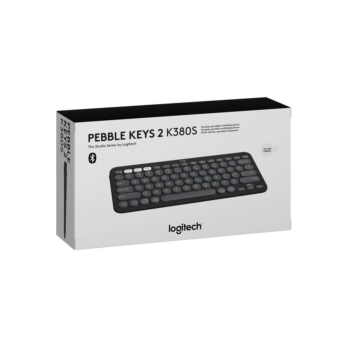 LOGITECH - Teclado Logitech Bluetooth Pebble Keys 2 K380s Nuevo Grafito