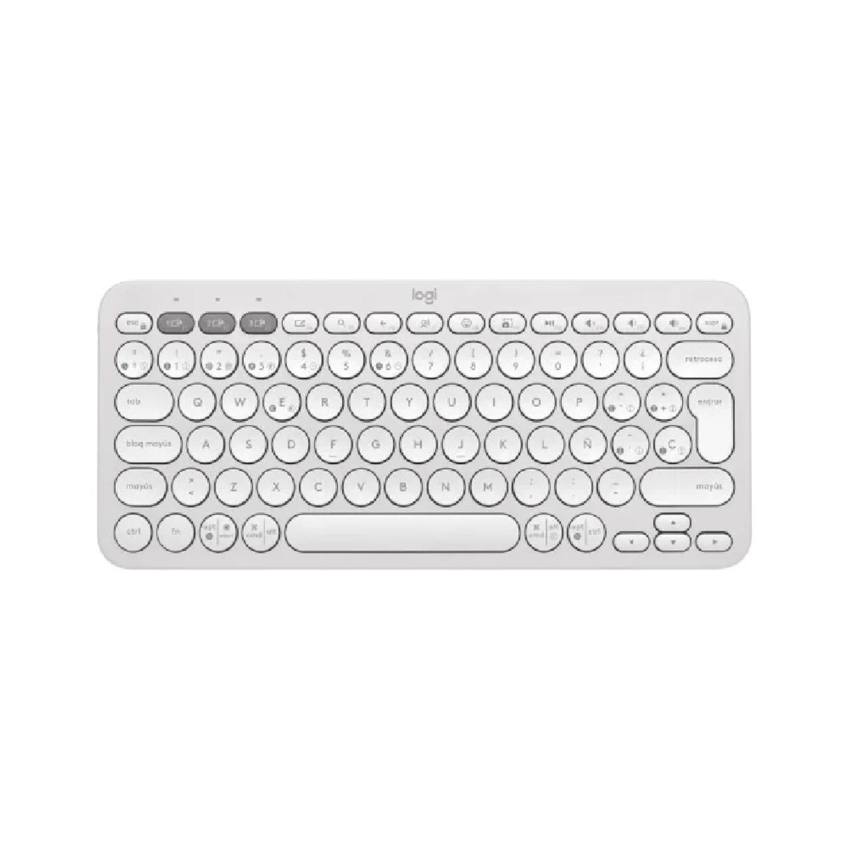 LOGITECH - Teclado Logitech Bluetooth Pebble Keys 2 K380s Nuevo - Blanco