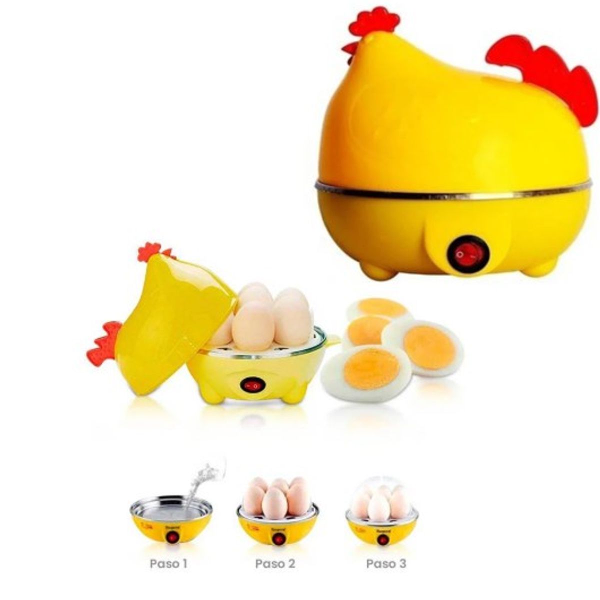 GENERICO - Jarra eléctrica Egg Cooker  Amarillo