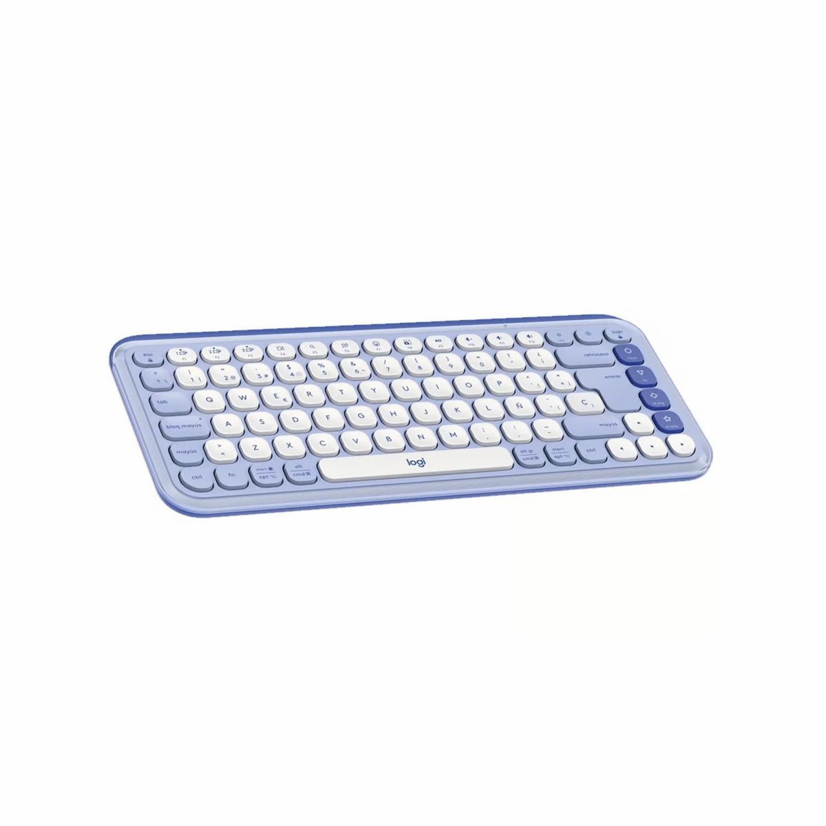 LOGITECH - ECLADO LOGITECH + MOUSE POP ICON BLUETOOTHWIRELESS SP  COPILOT LILAC 920-013054