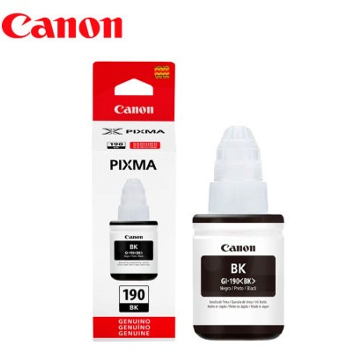 CANON - TINTA CANON GI-190BK NEGRO Original G3100 G2100 G3110 G4110
