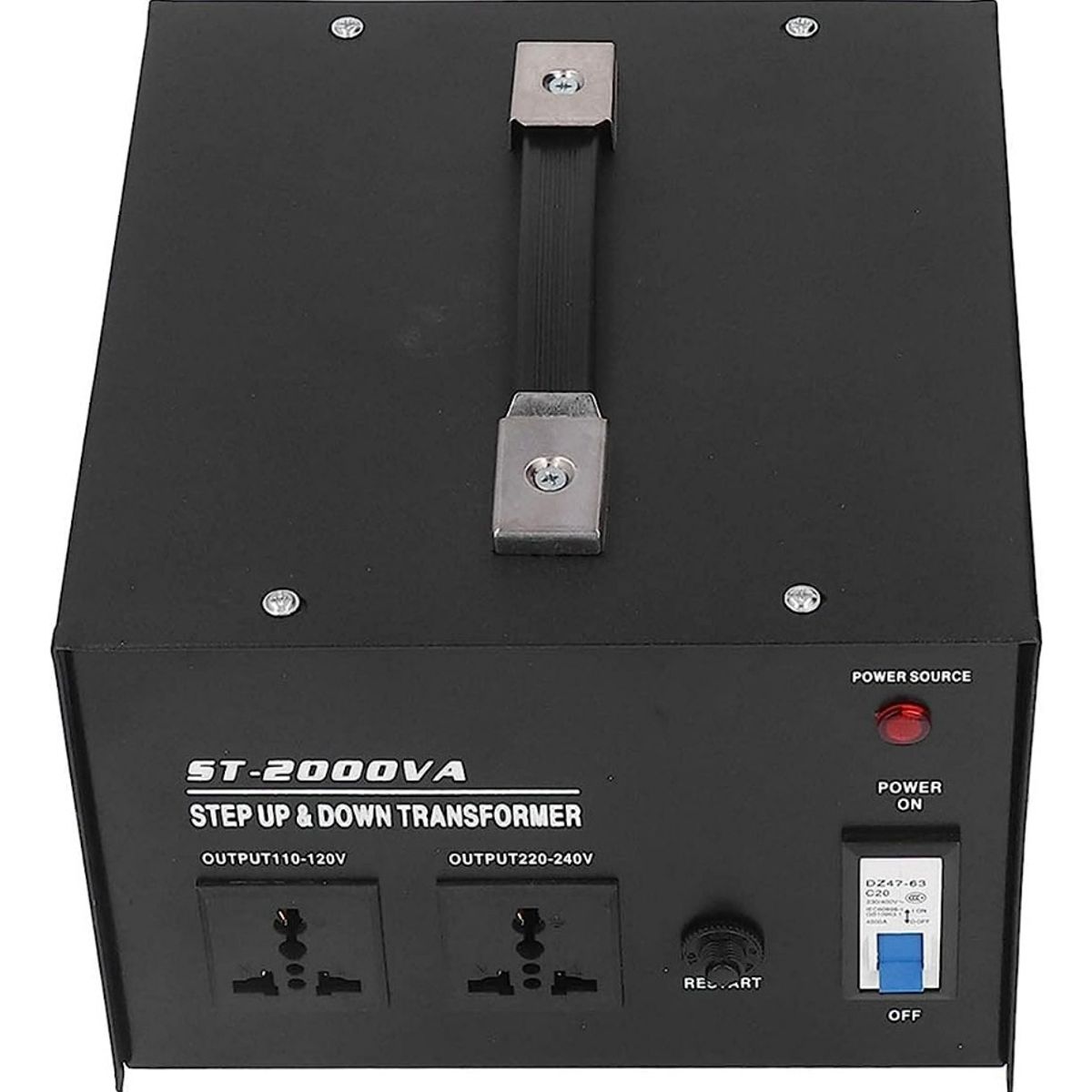 QUICK - Transformador Voltaje 110v - 220v De 2000 Watts