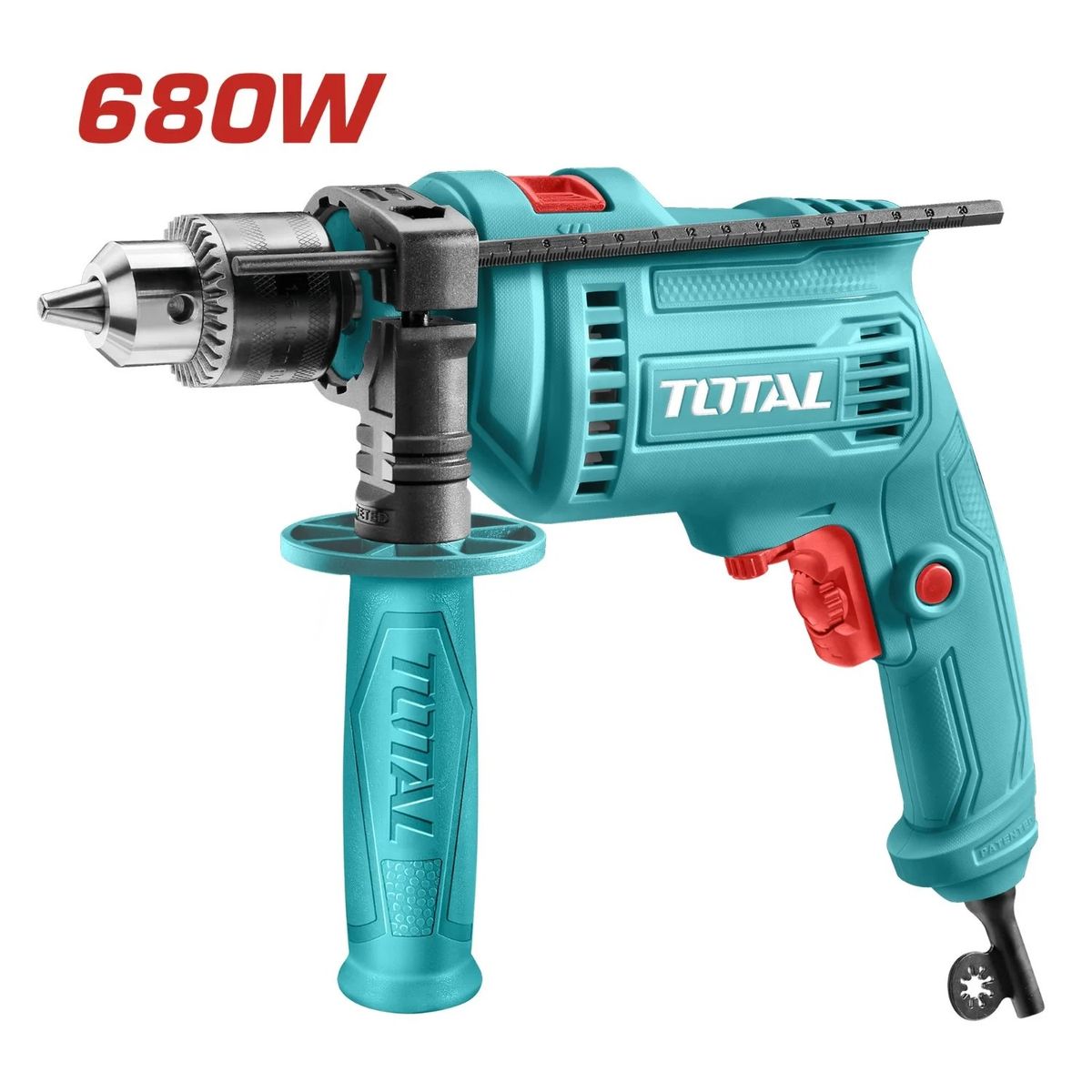Total Tools - Taladro Percutor Impacto 680W Total -TG1061356