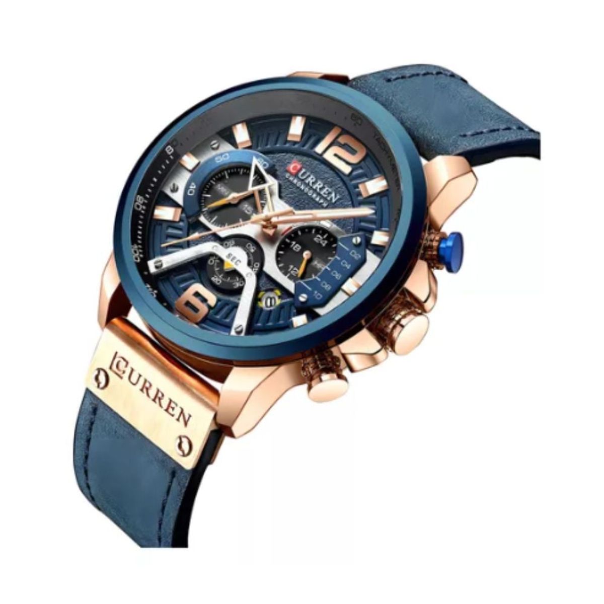 GENERICO - Reloj Elegante Cuero Moderno Crono