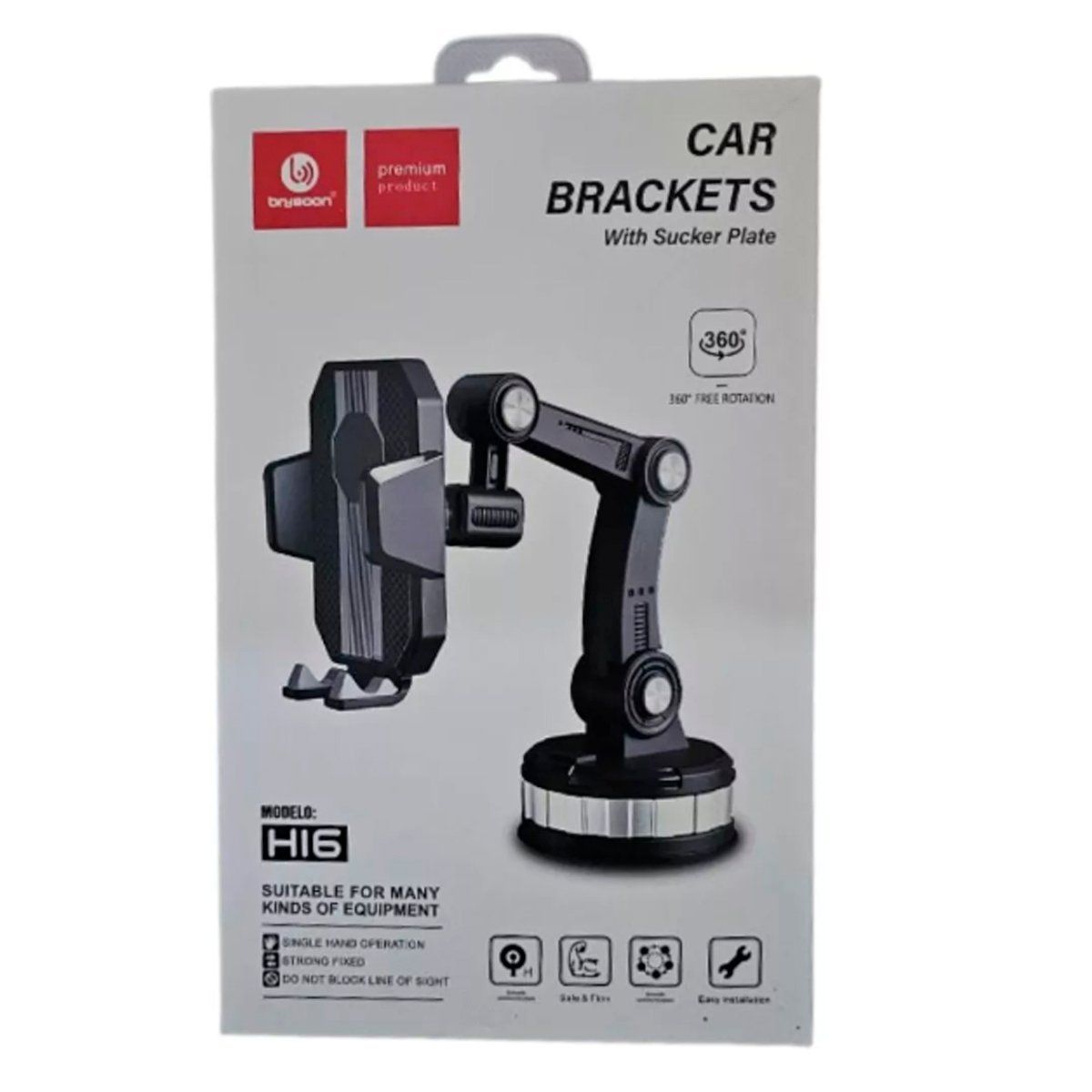 GENERICO - Soporte De Celular 360° Para Auto De Tableros Y Parabrisas